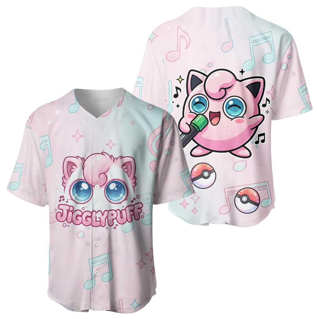 Jigglypuff Baseball Jersey Pastel Melody Pop Art