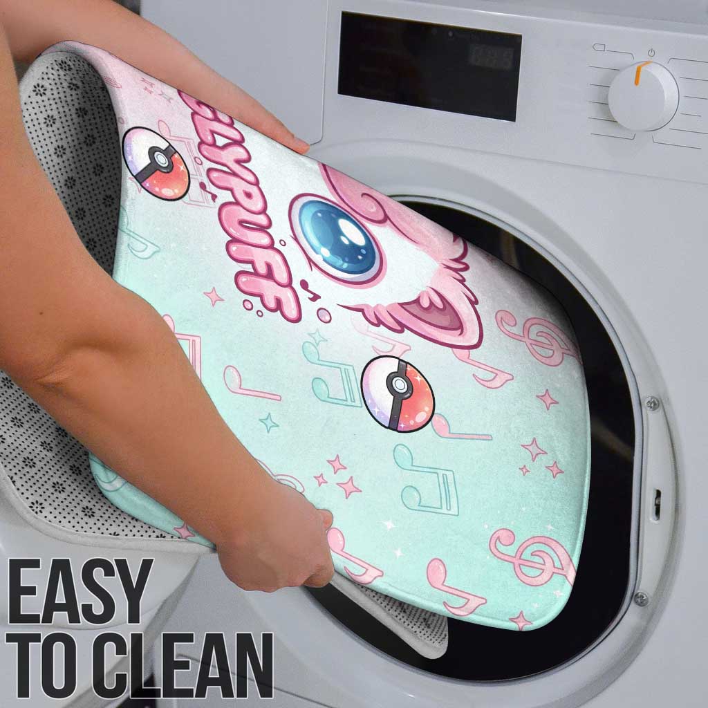 Jigglypuff Bathroom Set Pastel Melody Pop Art