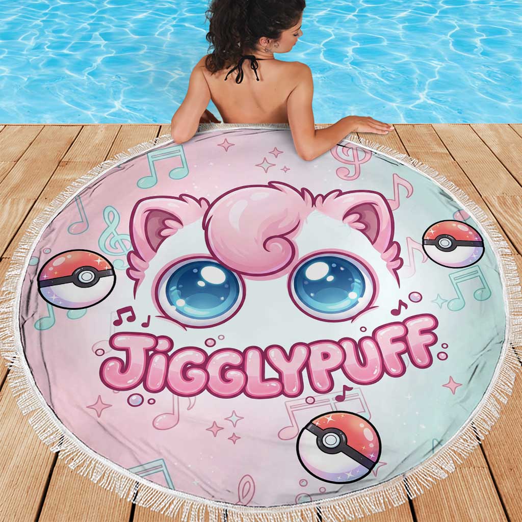 Jigglypuff Beach Blanket Pastel Melody Pop Art