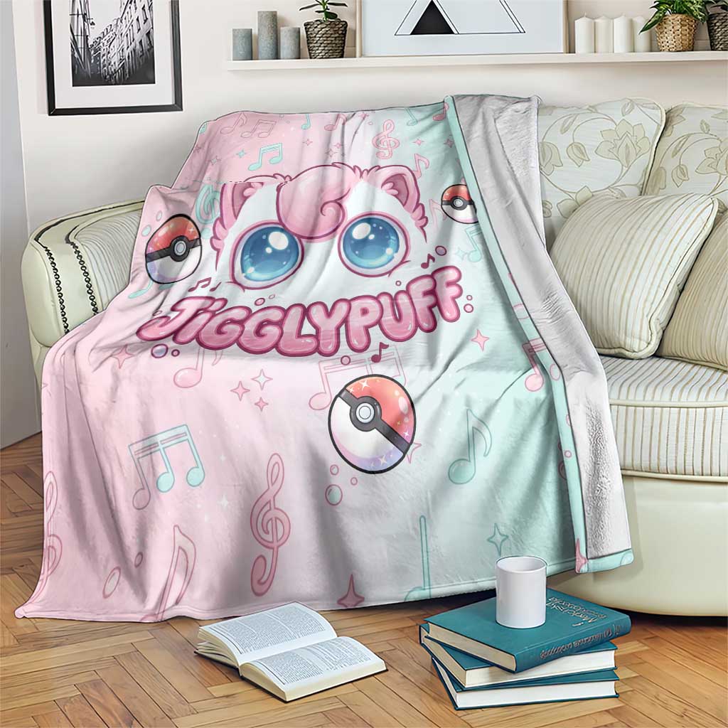 Jigglypuff Blanket Pastel Melody Pop Art