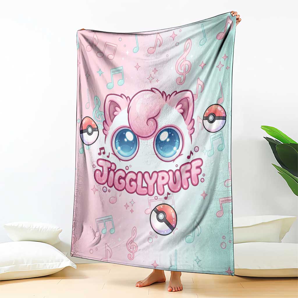 Jigglypuff Blanket Pastel Melody Pop Art
