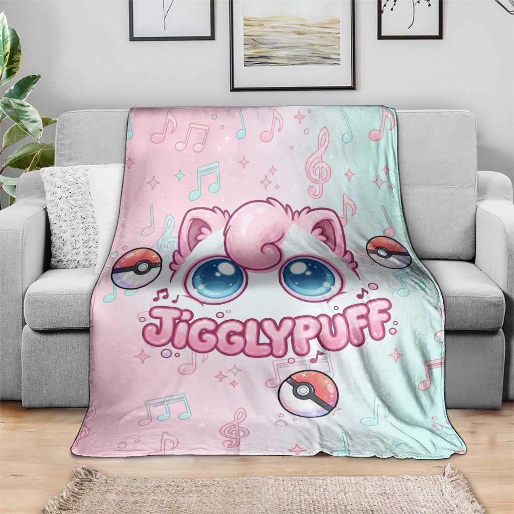 Jigglypuff Blanket Pastel Melody Pop Art