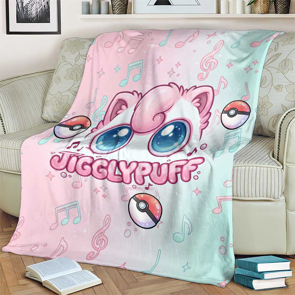 Jigglypuff Blanket Pastel Melody Pop Art