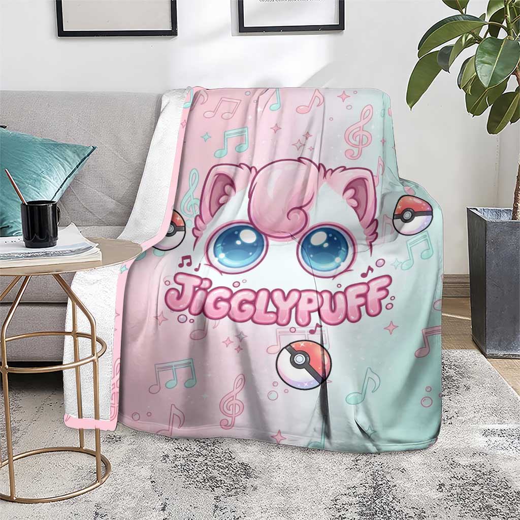 Jigglypuff Blanket Pastel Melody Pop Art