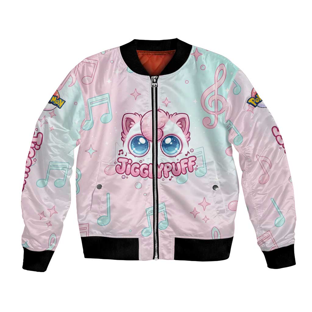 Jigglypuff Bomber Jacket Pastel Melody Pop Art