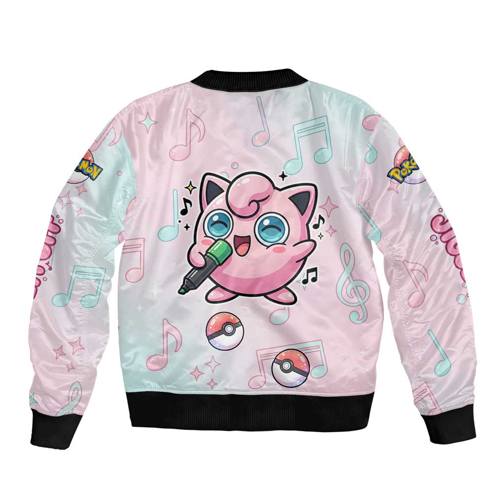 Jigglypuff Bomber Jacket Pastel Melody Pop Art