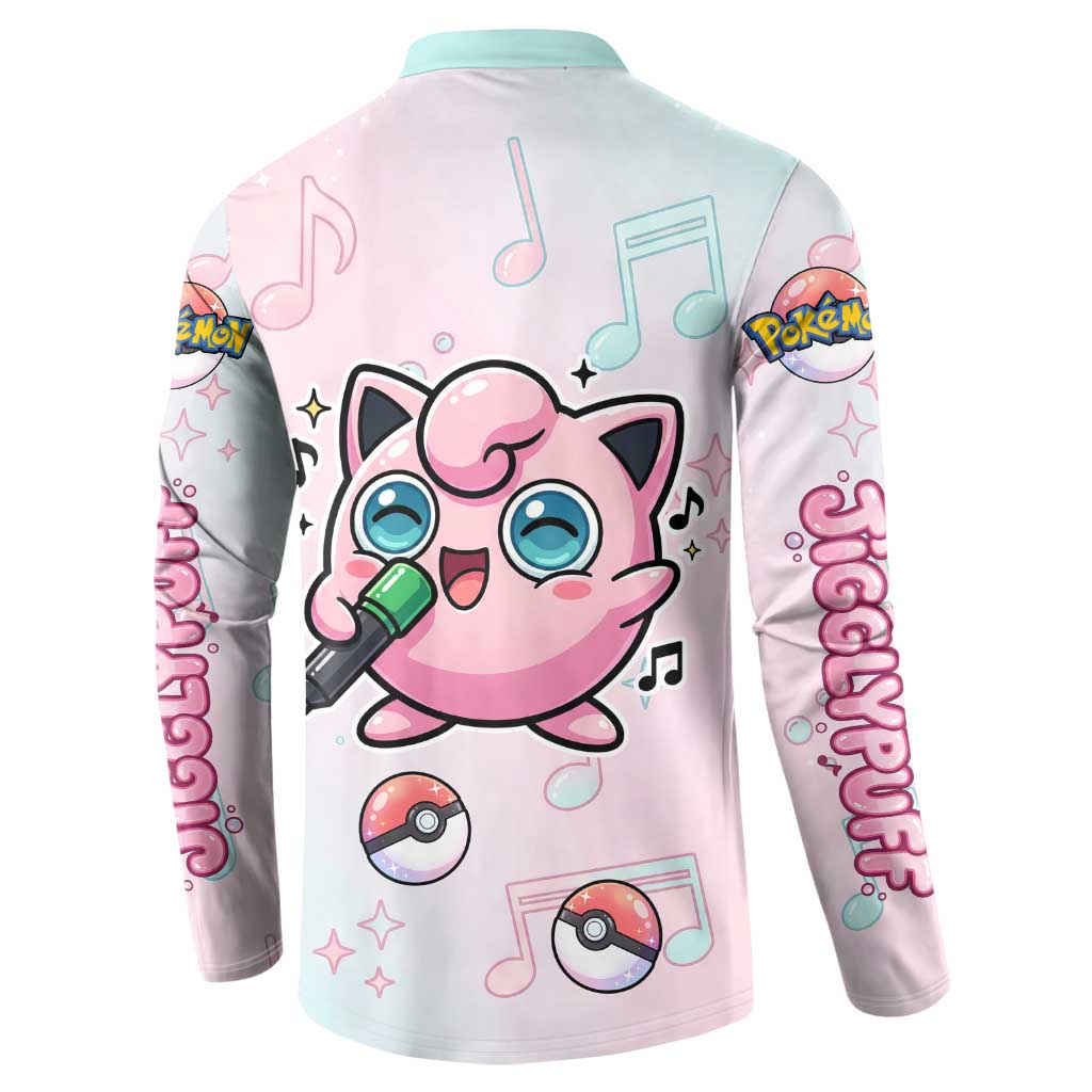 Jigglypuff Button Sweatshirt Pastel Melody Pop Art