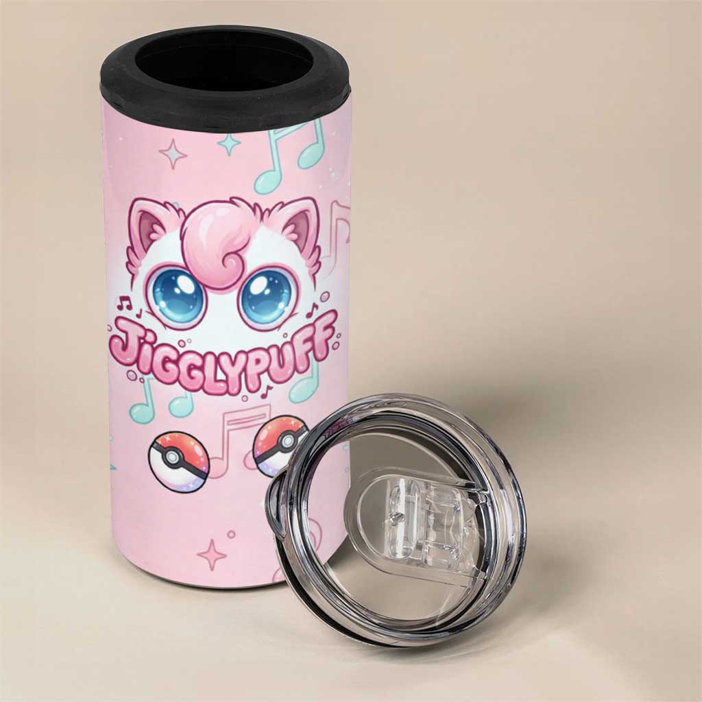 Jigglypuff 4 in 1 Can Cooler Tumbler Pastel Melody Pop Art