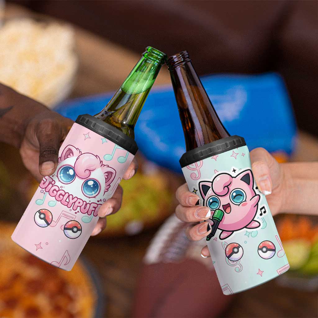Jigglypuff 4 in 1 Can Cooler Tumbler Pastel Melody Pop Art
