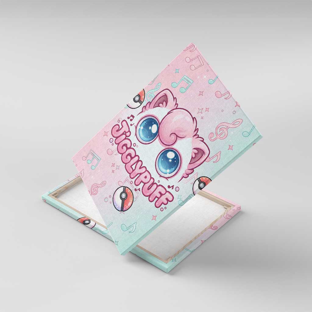 Jigglypuff Canvas Wall Art Pastel Melody Pop Art
