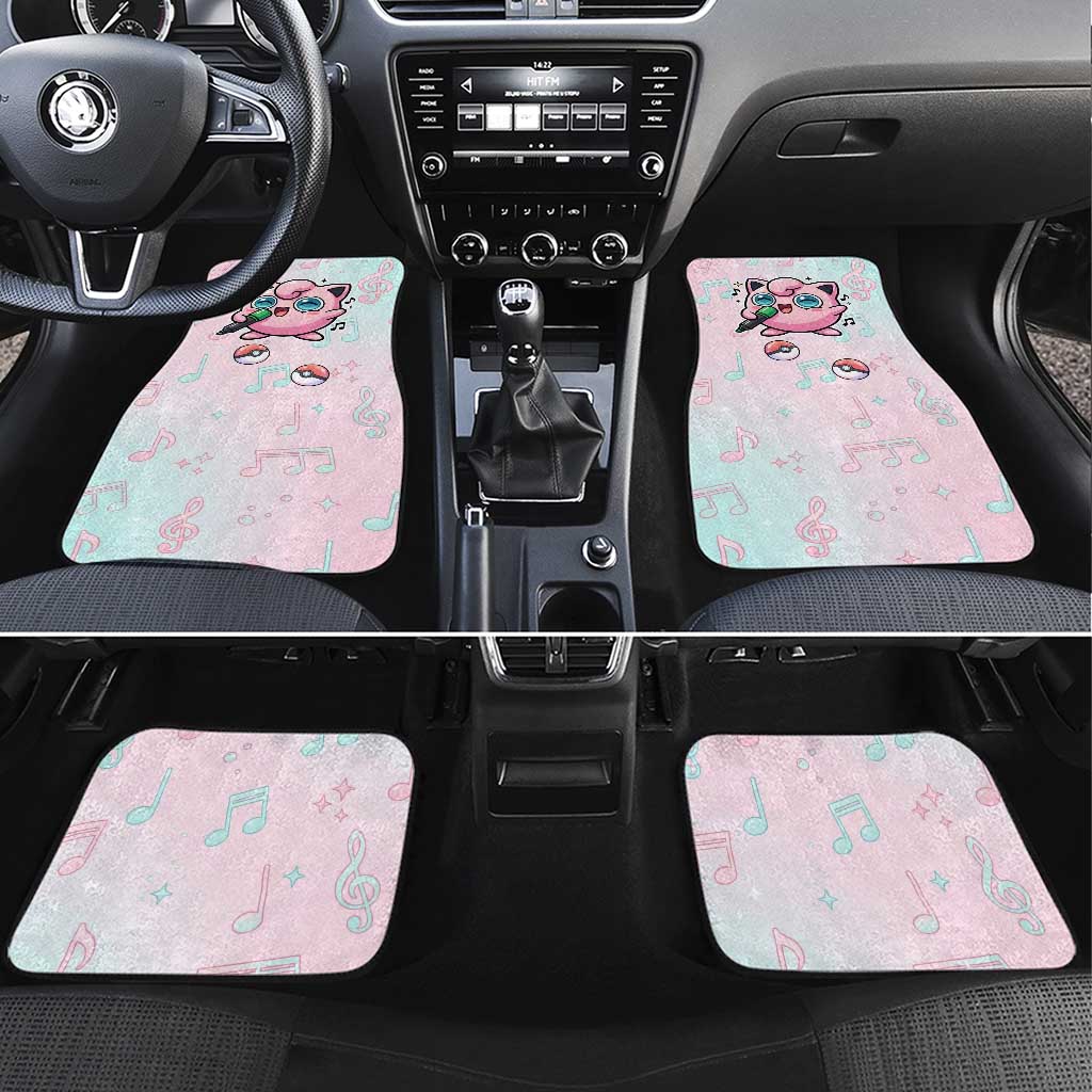 Jigglypuff Car Mats Pastel Melody Pop Art