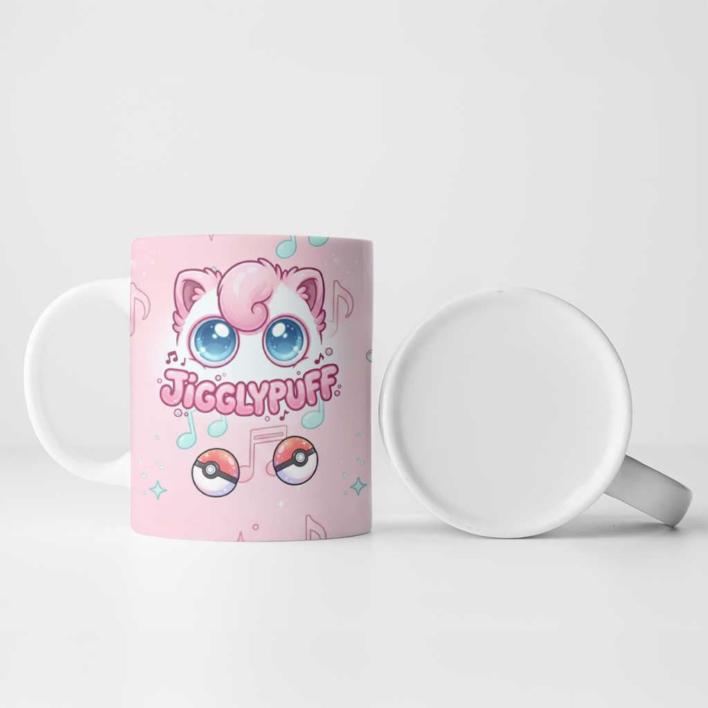 Jigglypuff Ceramic Mug Pastel Melody Pop Art