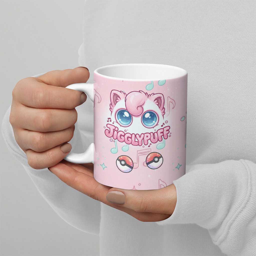 Jigglypuff Ceramic Mug Pastel Melody Pop Art