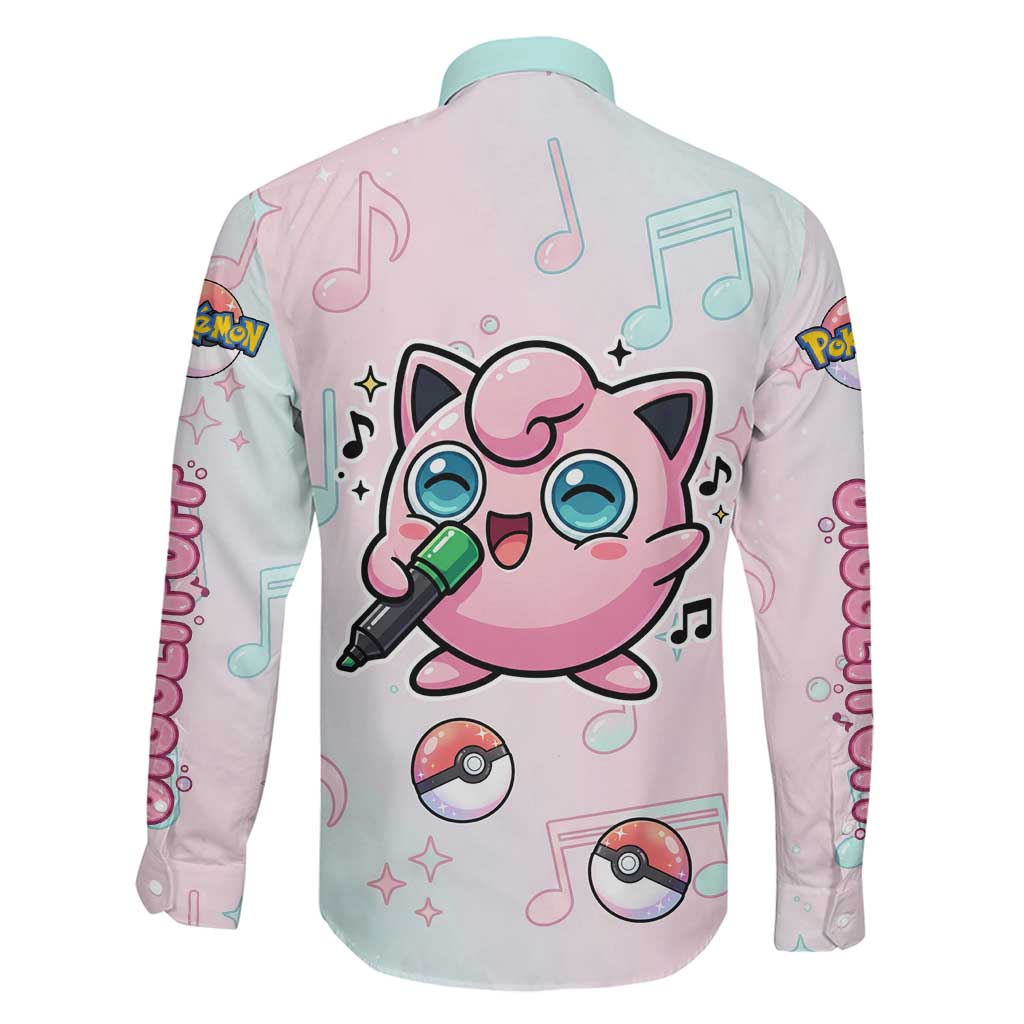Jigglypuff Family Matching Off Shoulder Maxi Dress and Hawaiian Shirt Pastel Melody Pop Art