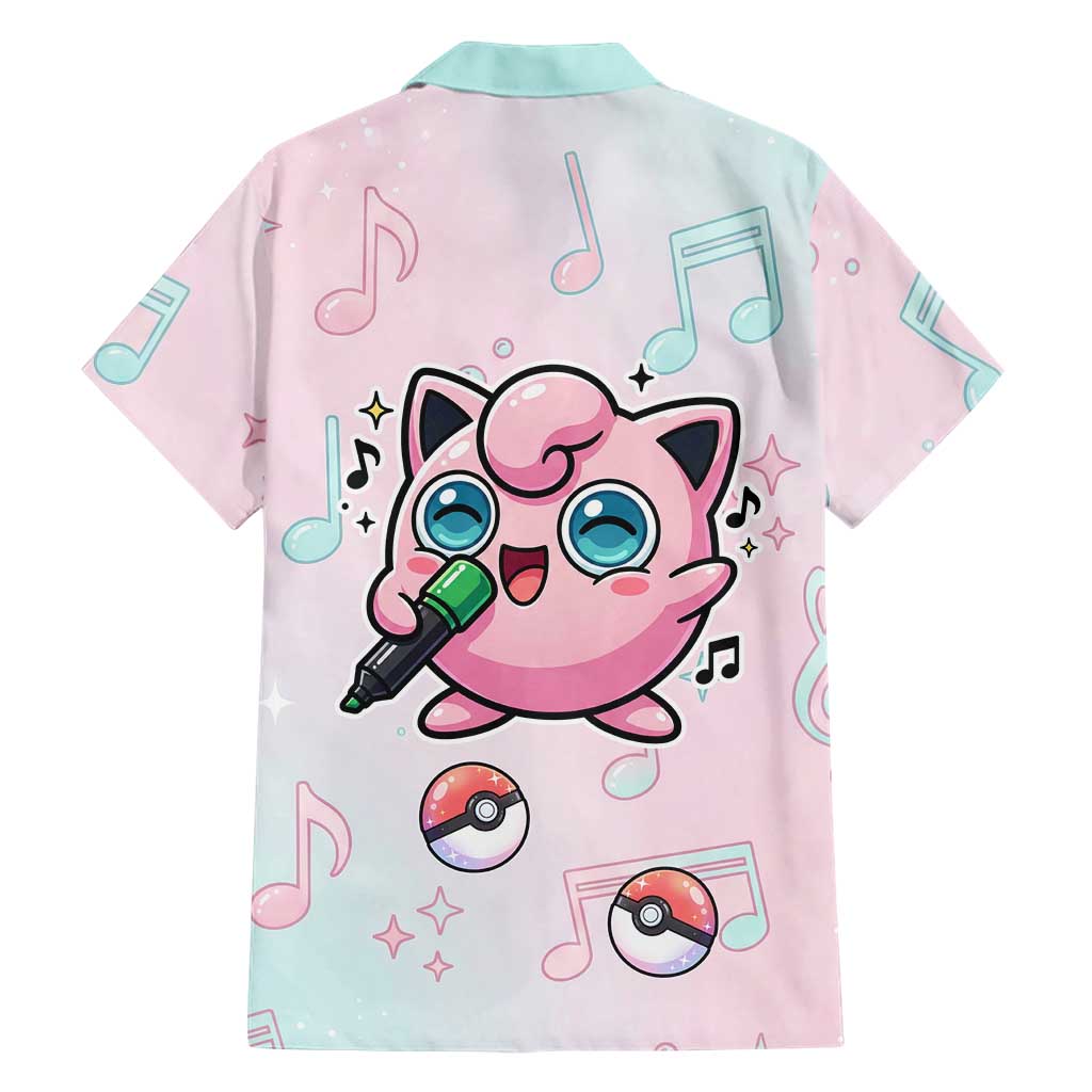 Jigglypuff Family Matching Tank Maxi Dress and Hawaiian Shirt Pastel Melody Pop Art