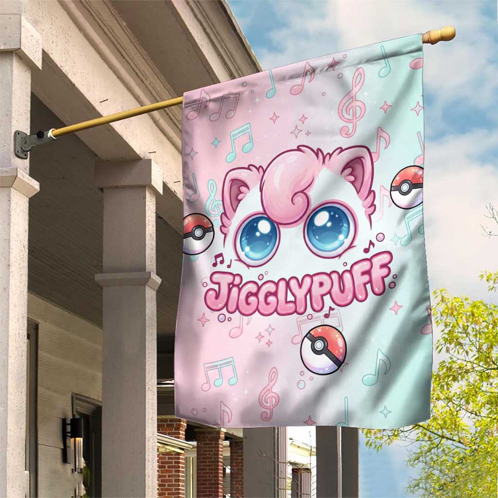 Jigglypuff Garden Flag Pastel Melody Pop Art