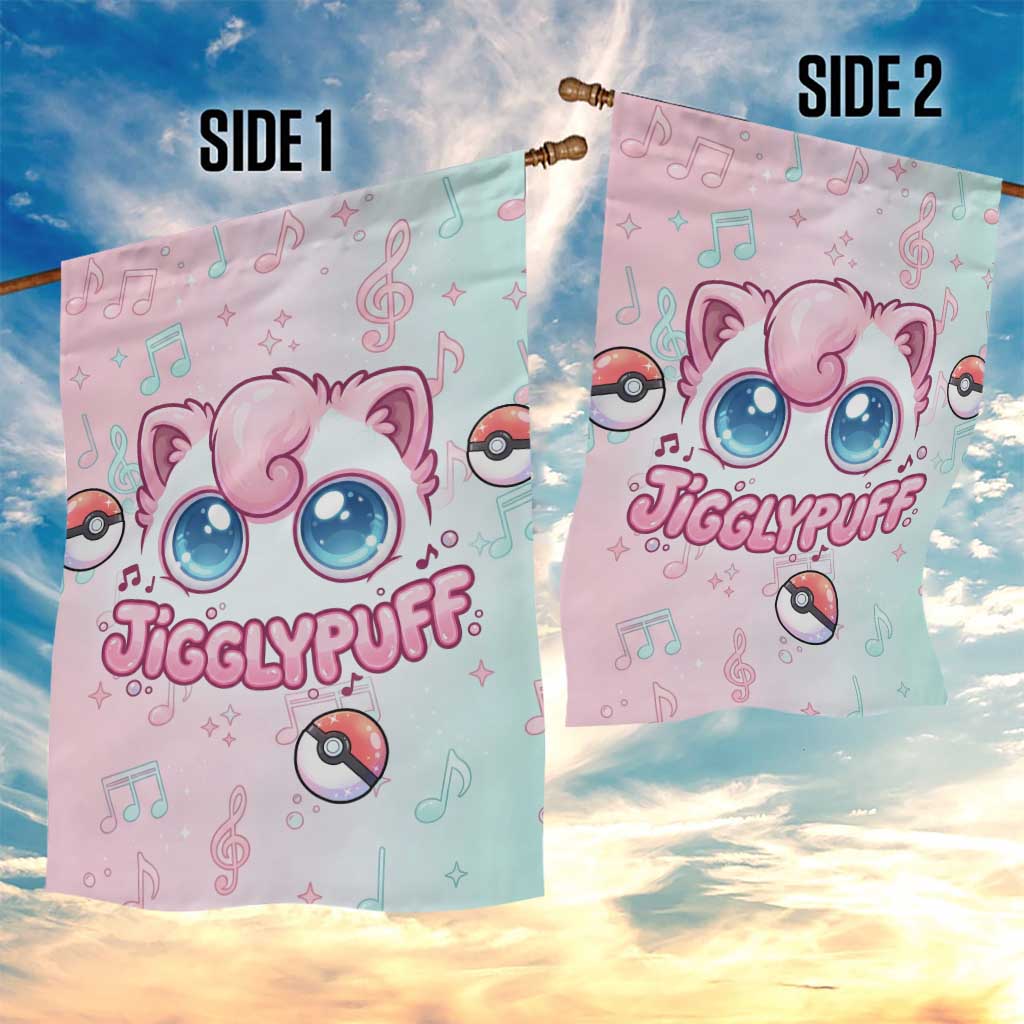 Jigglypuff Garden Flag Pastel Melody Pop Art