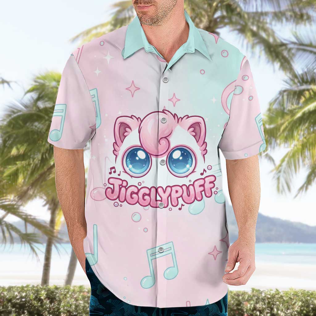 Jigglypuff Hawaiian Shirt Pastel Melody Pop Art