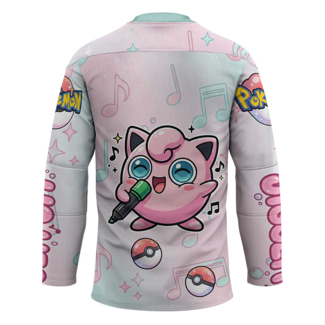 Jigglypuff Hockey Jersey Pastel Melody Pop Art