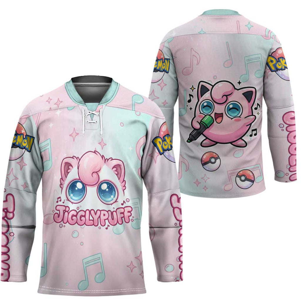Jigglypuff Hockey Jersey Pastel Melody Pop Art