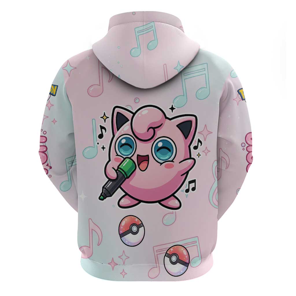 Jigglypuff Hoodie Pastel Melody Pop Art