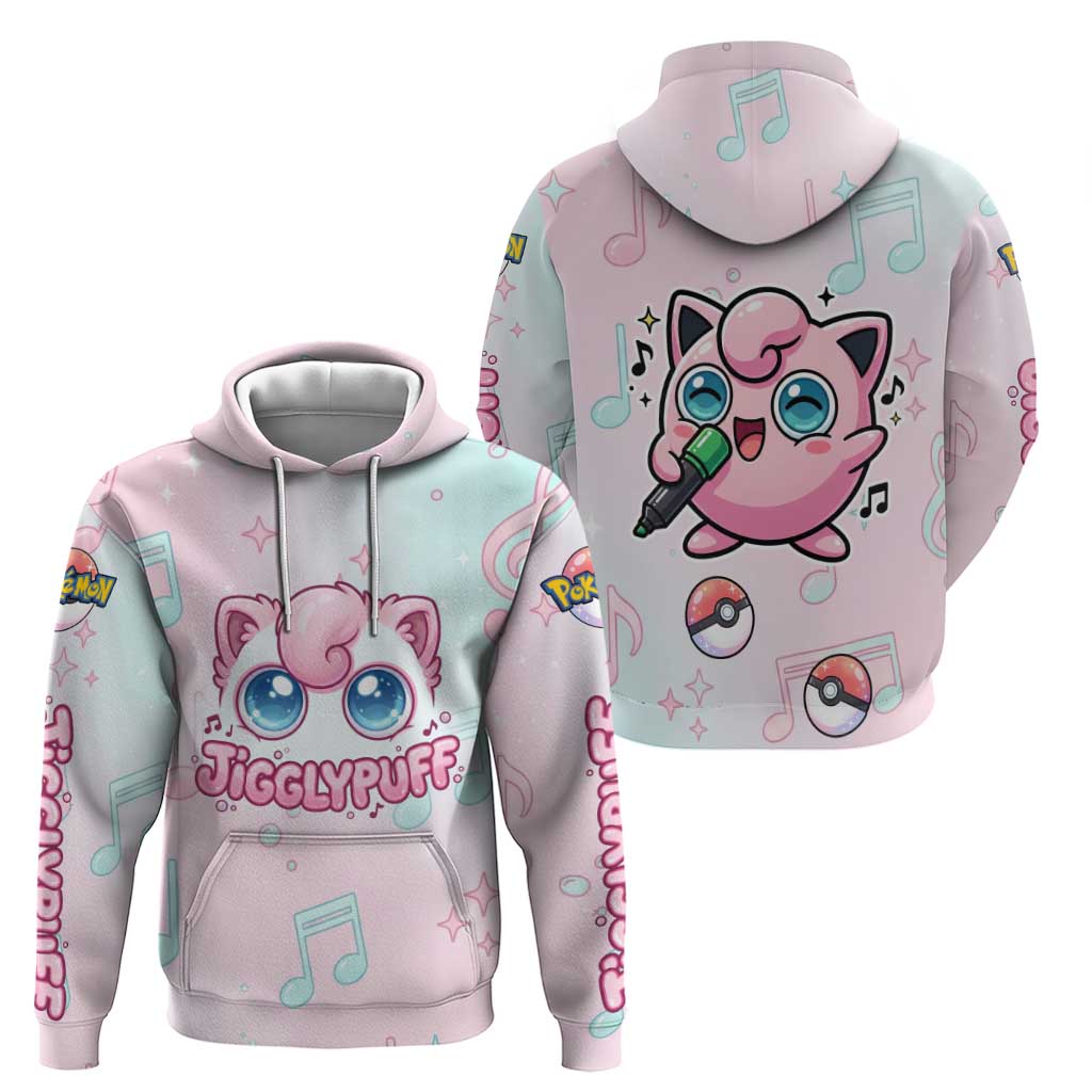 Jigglypuff Hoodie Pastel Melody Pop Art