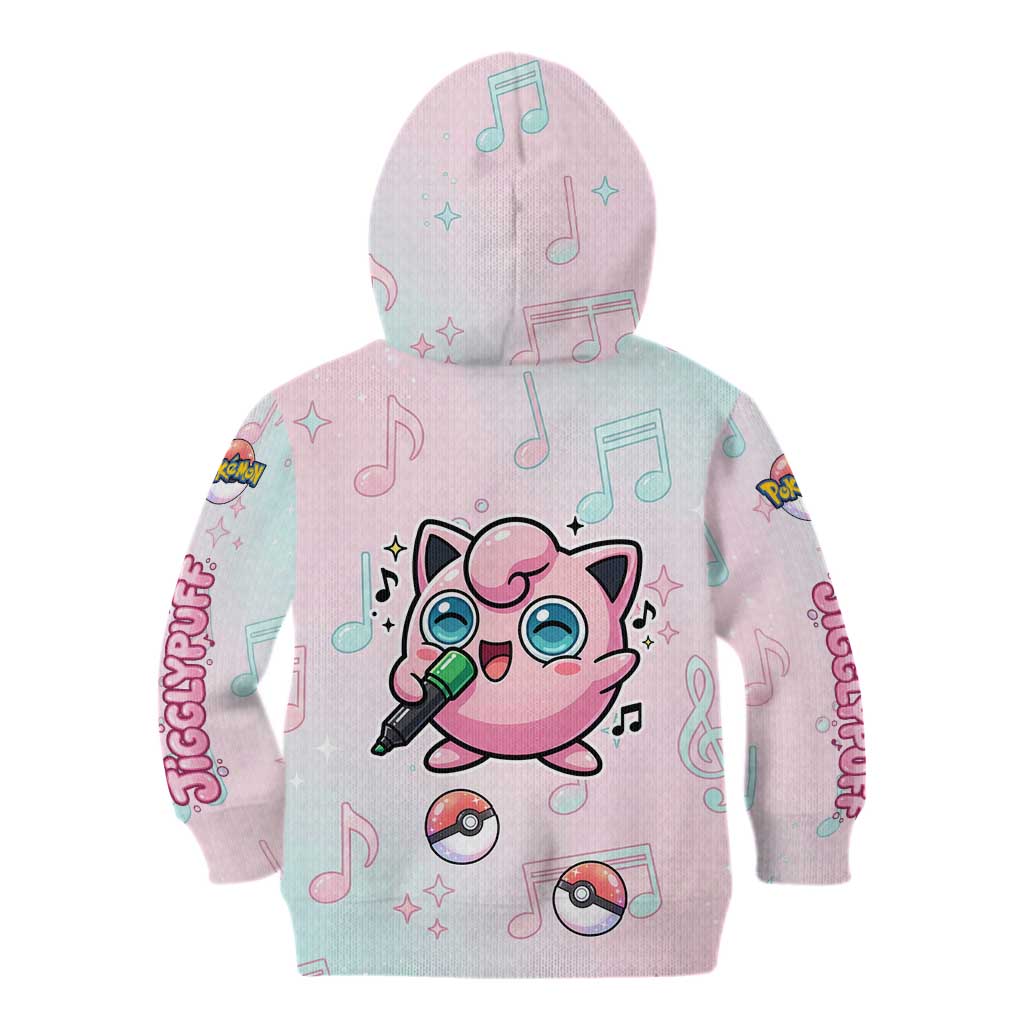 Jigglypuff Kid Hoodie Pastel Melody Pop Art