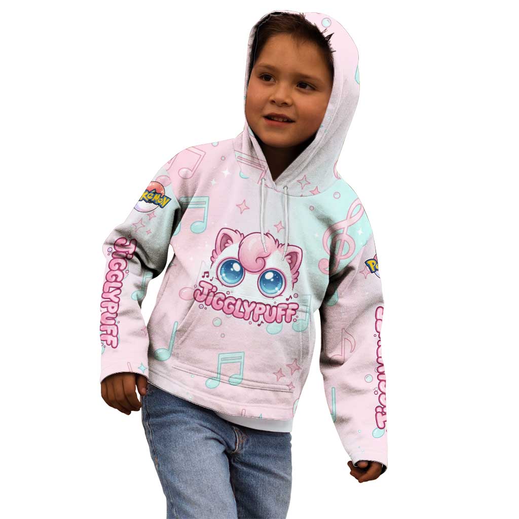 Jigglypuff Kid Hoodie Pastel Melody Pop Art