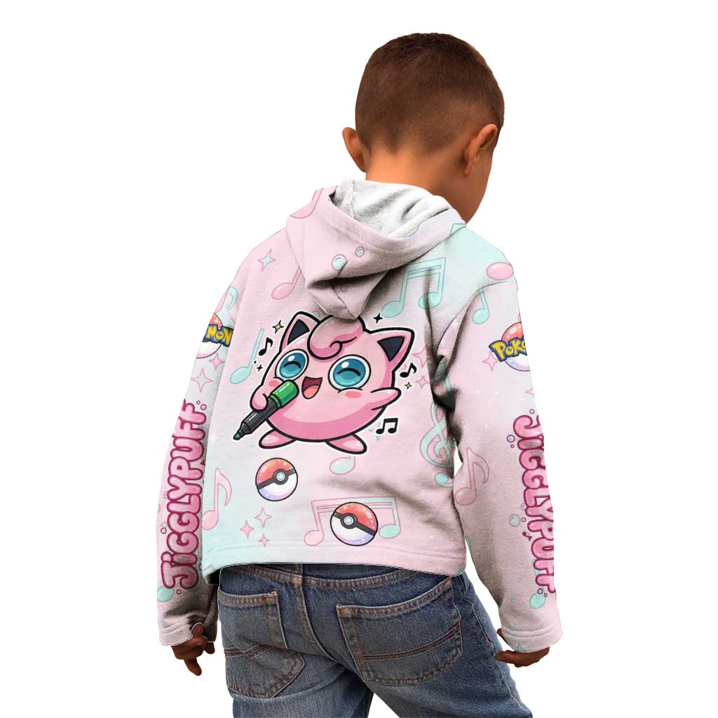 Jigglypuff Kid Hoodie Pastel Melody Pop Art