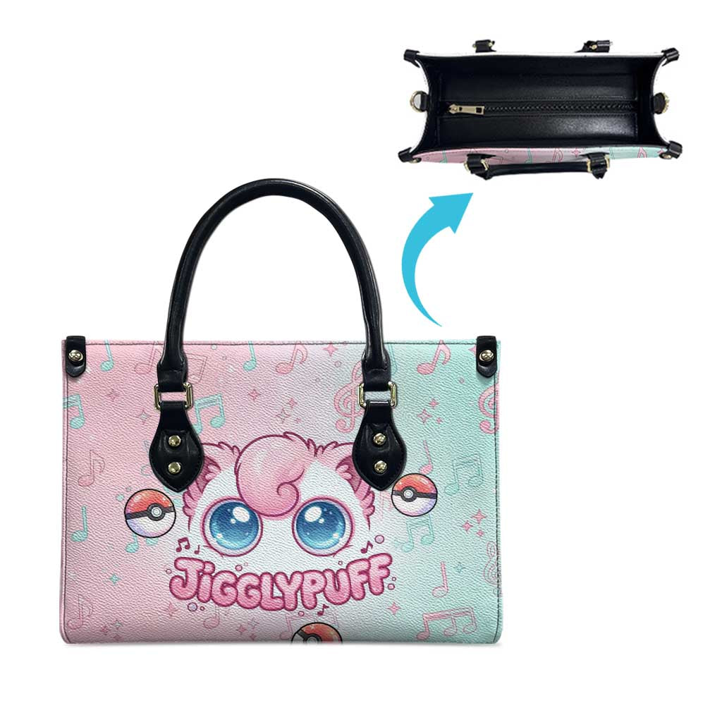 Jigglypuff Leather Bag Pastel Melody Pop Art