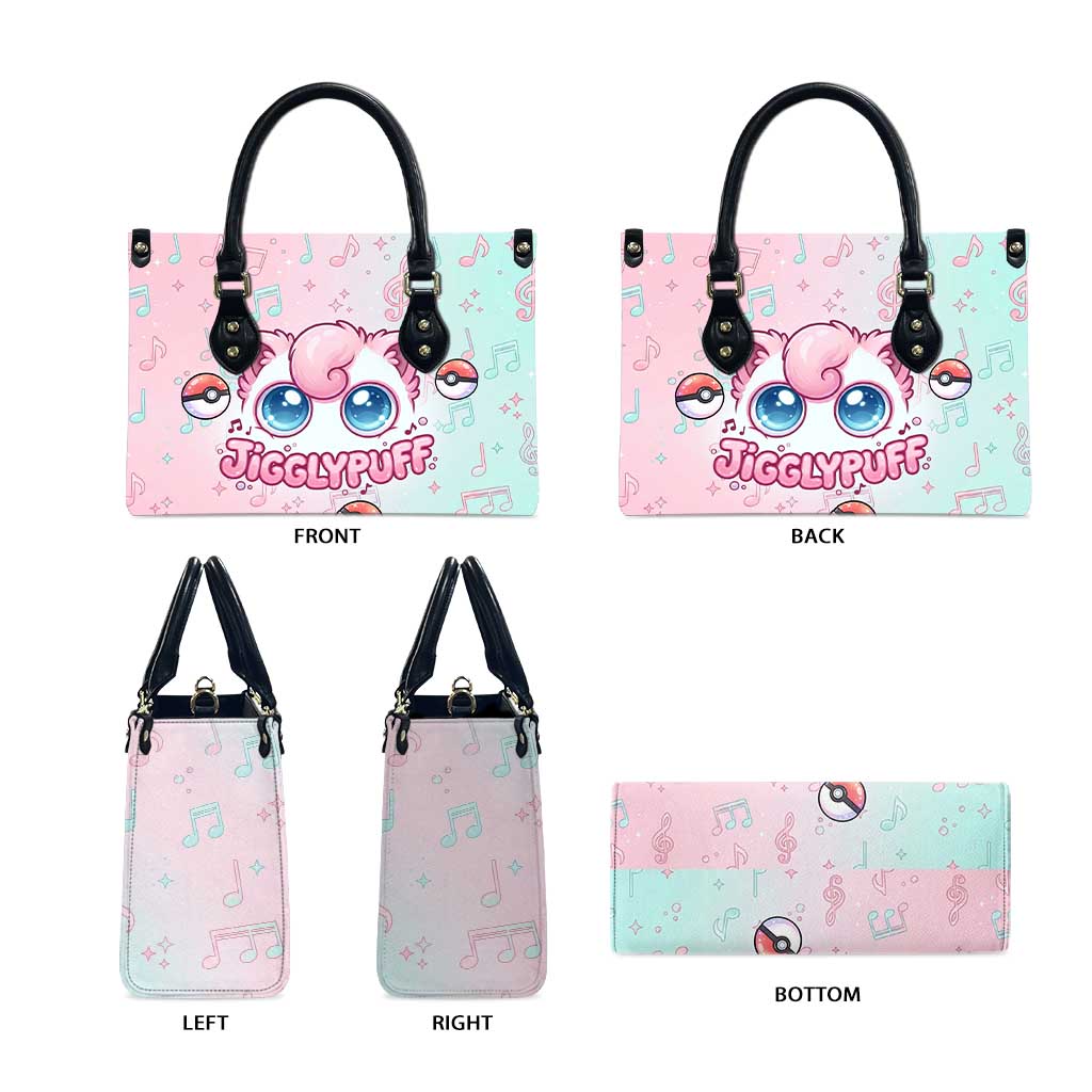 Jigglypuff Leather Bag Pastel Melody Pop Art