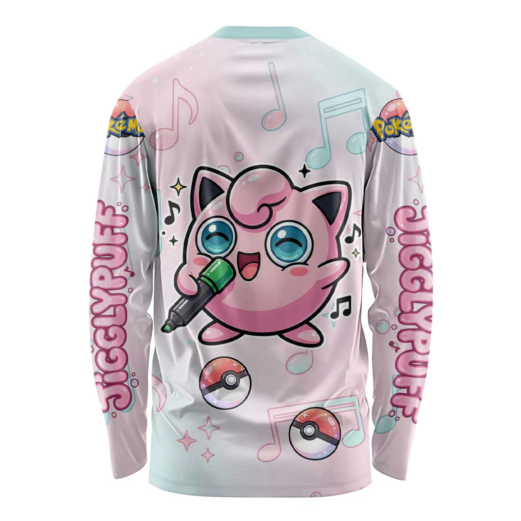 Jigglypuff Long Sleeve Shirt Pastel Melody Pop Art