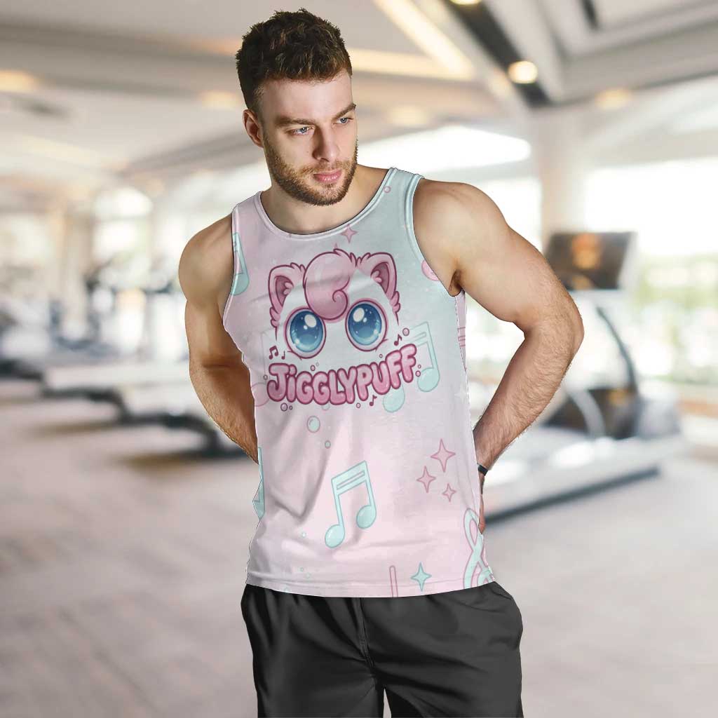 Jigglypuff Men Tank Top Pastel Melody Pop Art