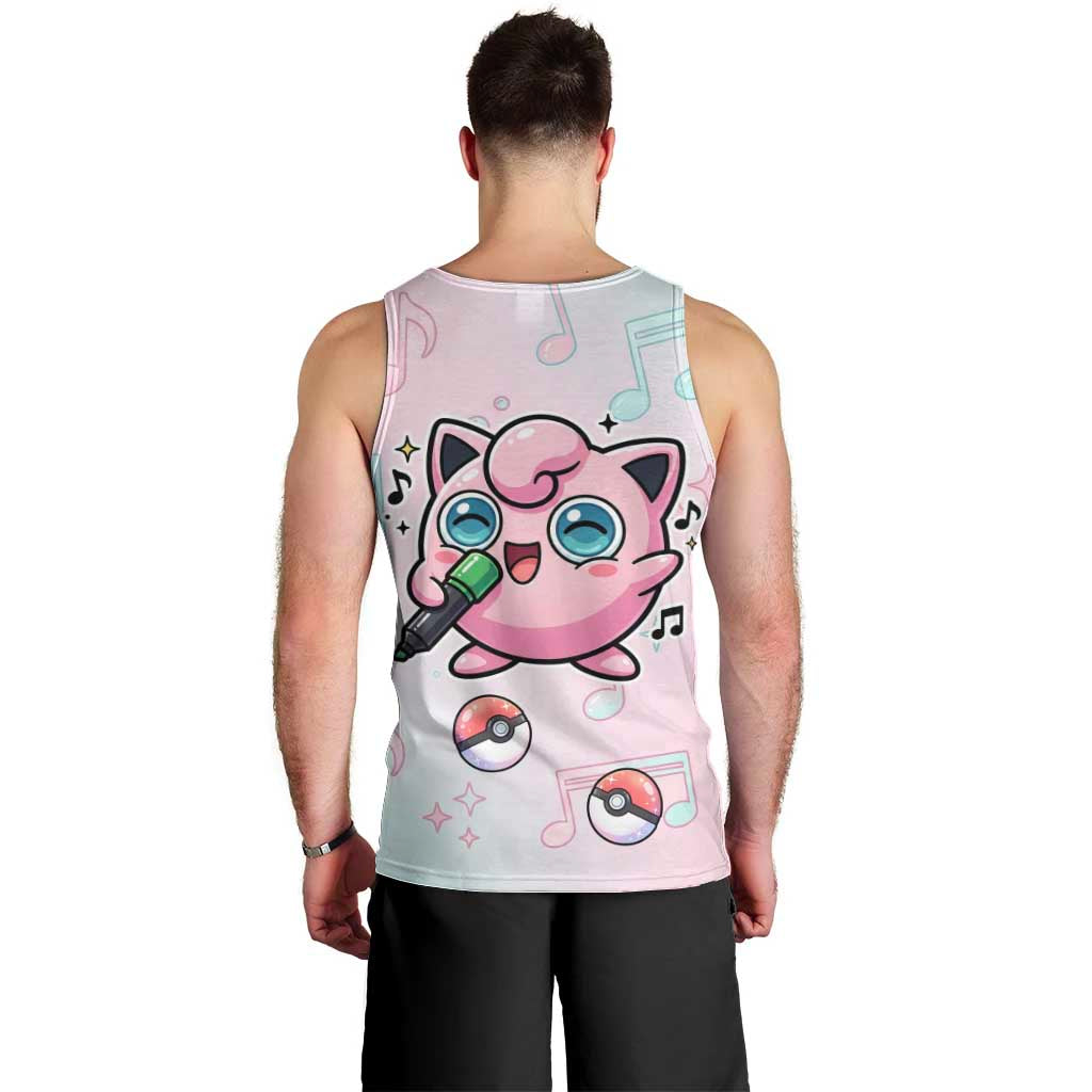 Jigglypuff Men Tank Top Pastel Melody Pop Art