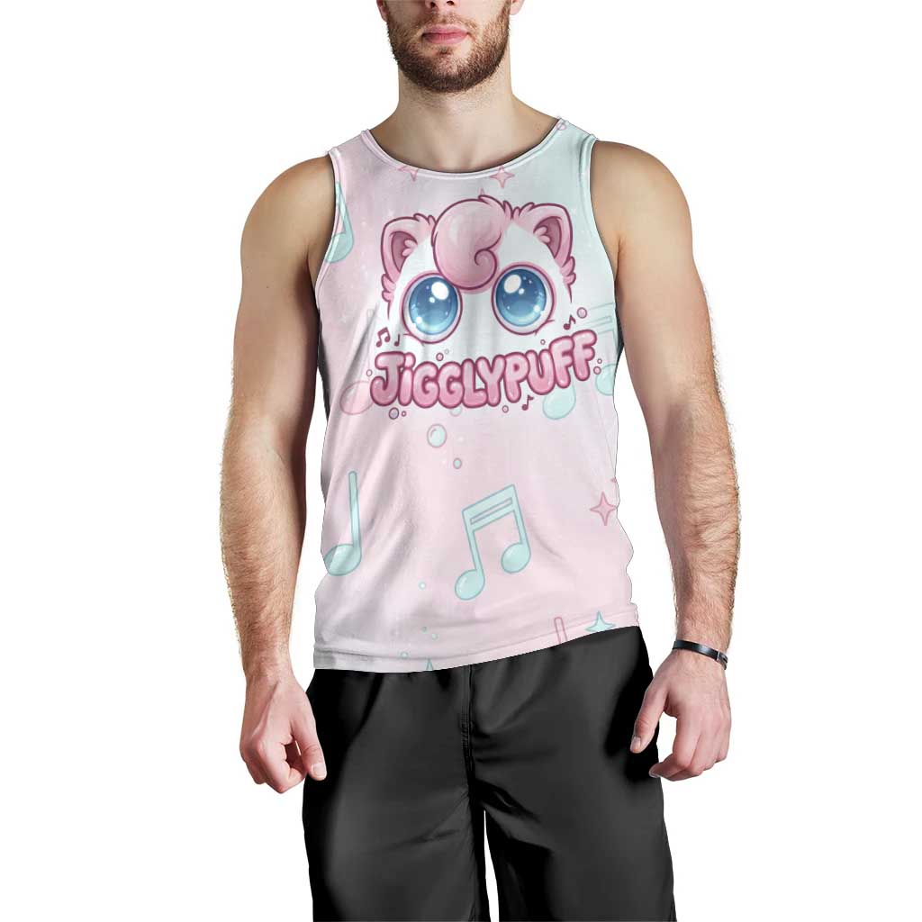 Jigglypuff Men Tank Top Pastel Melody Pop Art