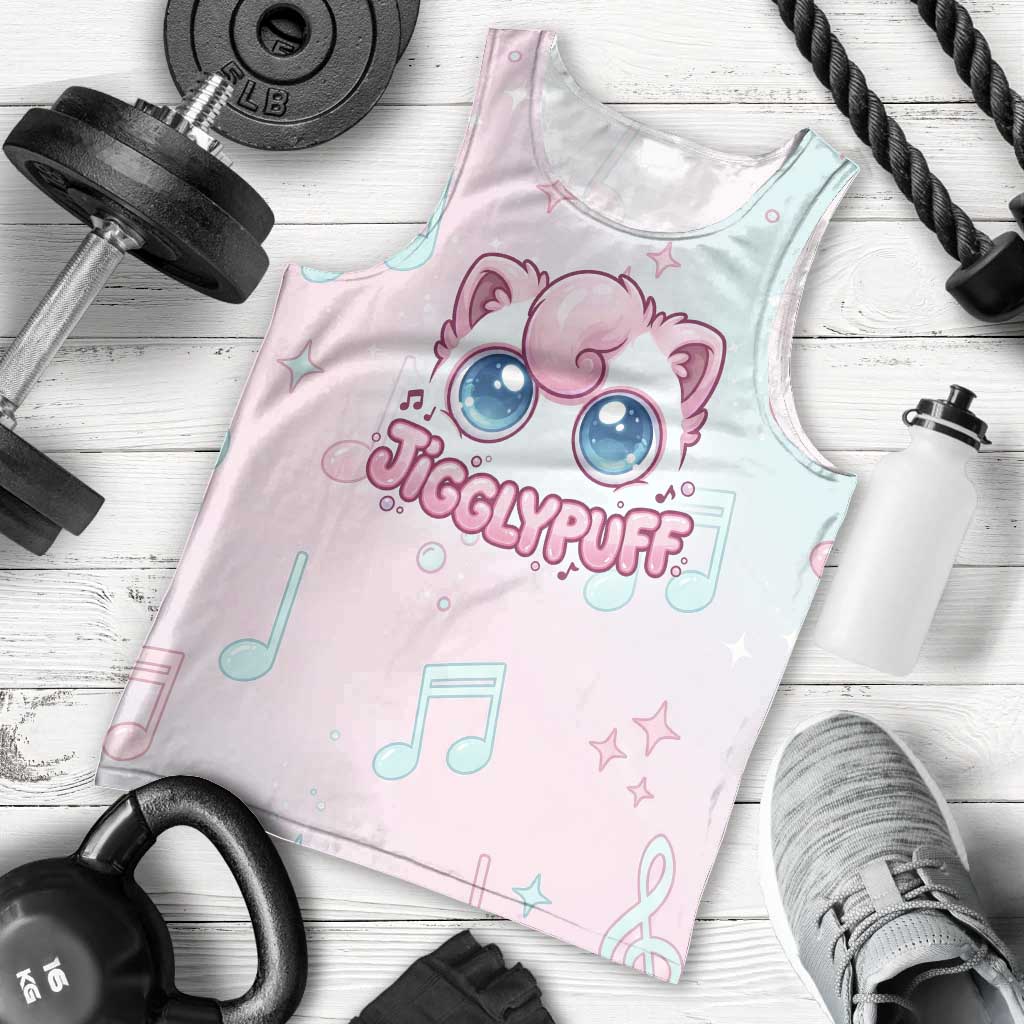 Jigglypuff Men Tank Top Pastel Melody Pop Art