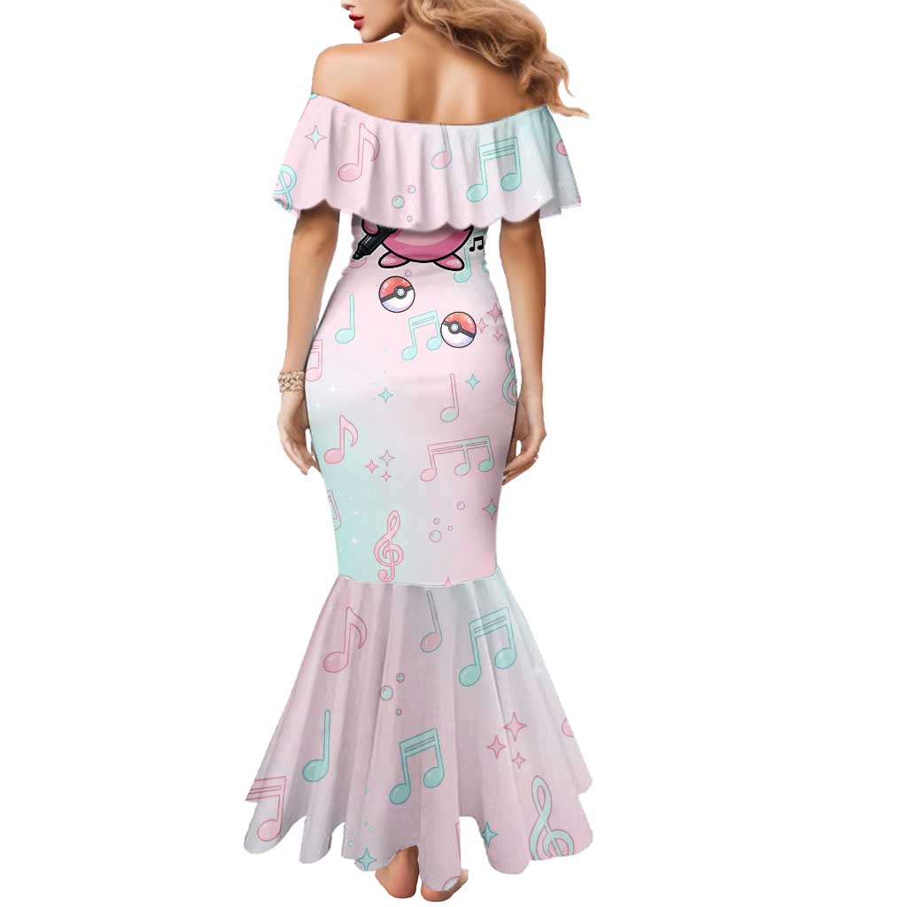 Jigglypuff Mermaid Dress Pastel Melody Pop Art