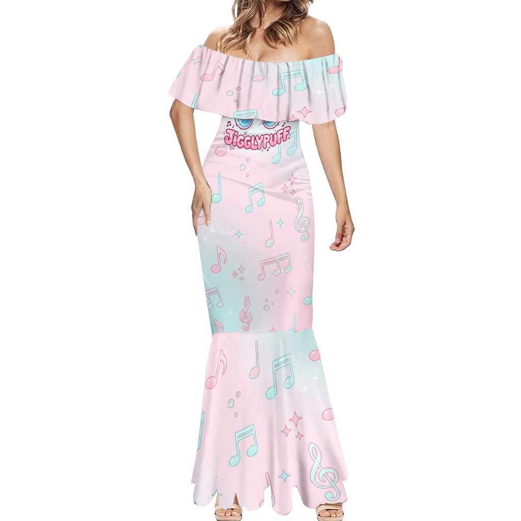 Jigglypuff Mermaid Dress Pastel Melody Pop Art