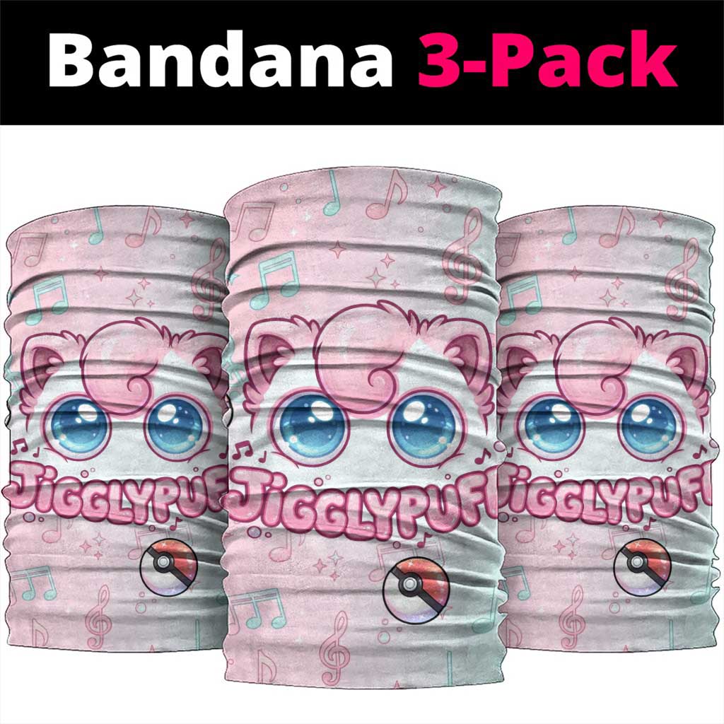 Jigglypuff Neck Gaiter Pastel Melody Pop Art