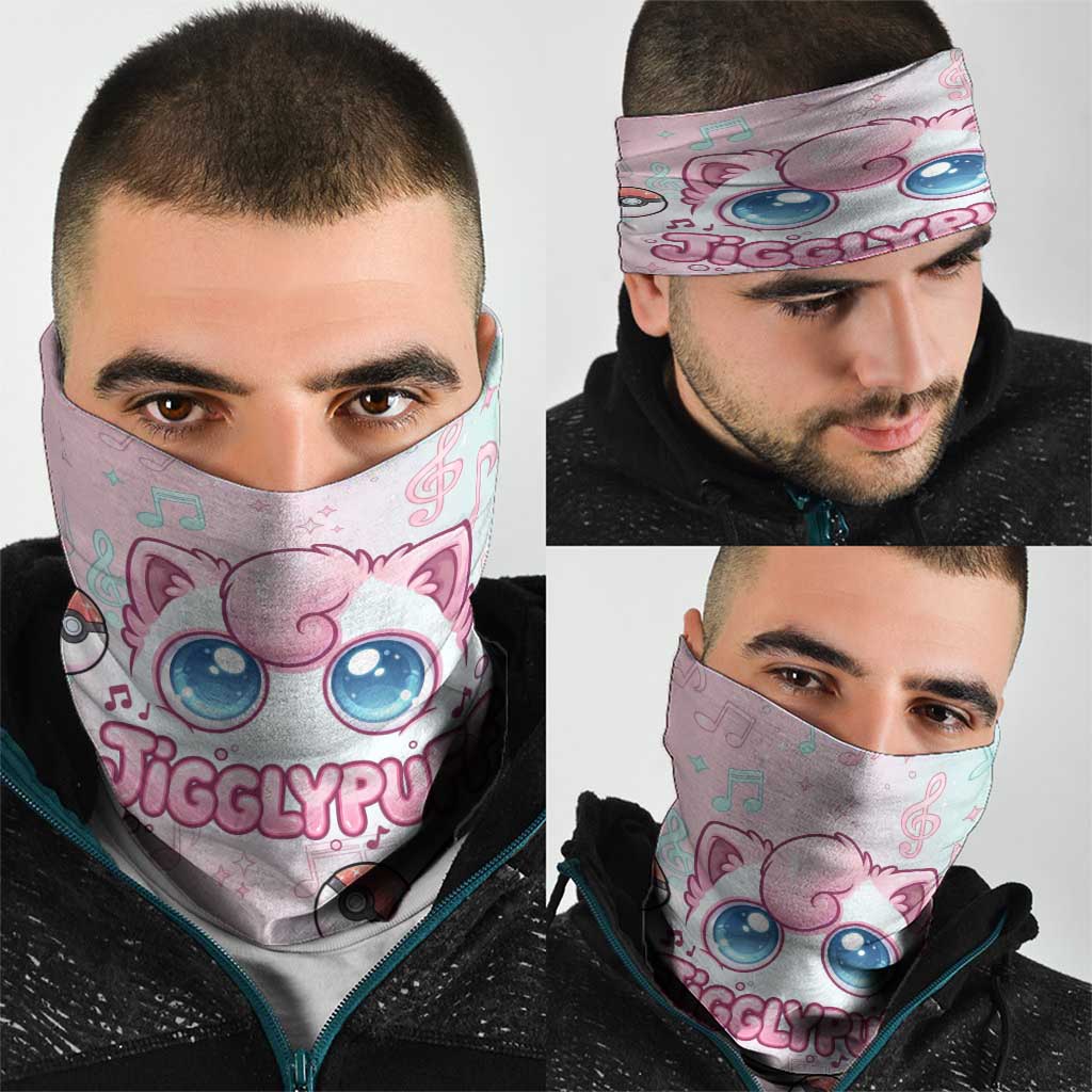 Jigglypuff Neck Gaiter Pastel Melody Pop Art