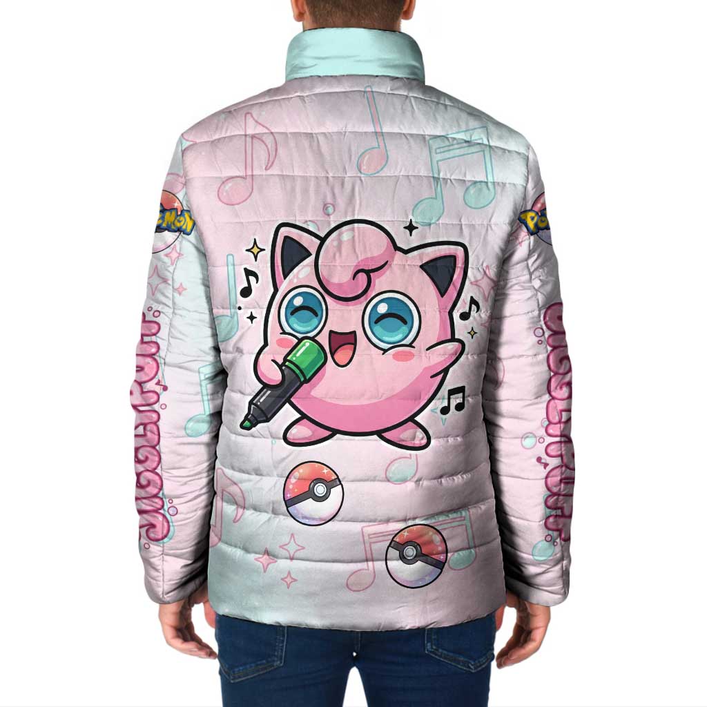 Jigglypuff Padded Jacket Pastel Melody Pop Art