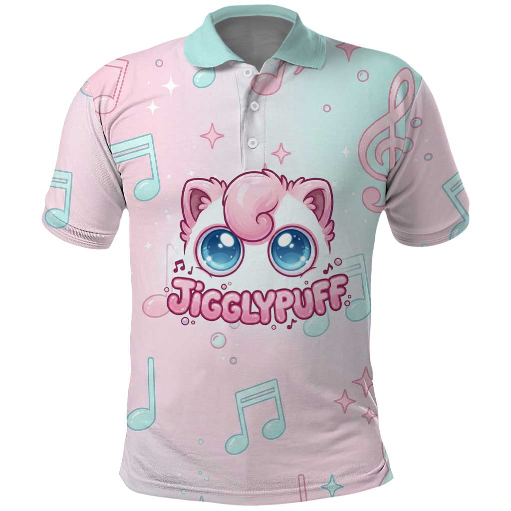 Jigglypuff Polo Shirt Pastel Melody Pop Art