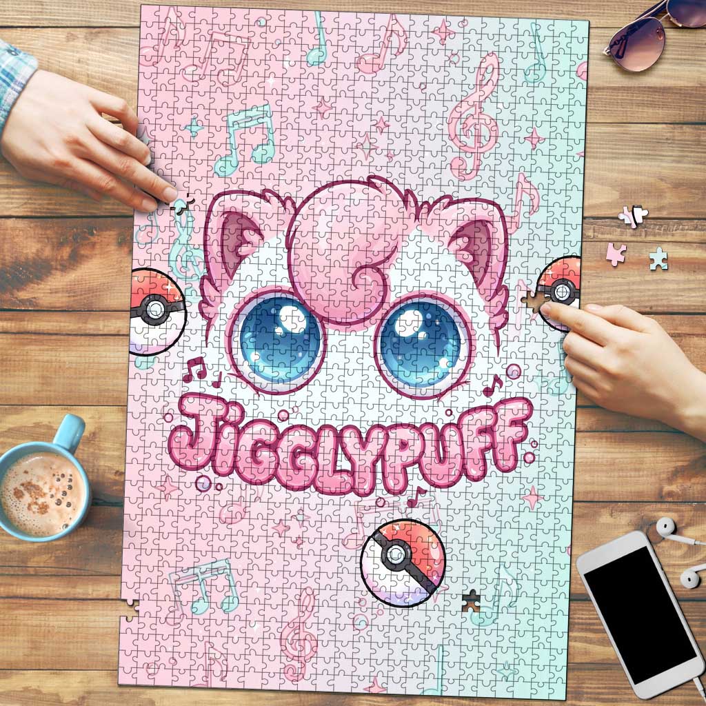 Jigglypuff Puzzle Pastel Melody Pop Art