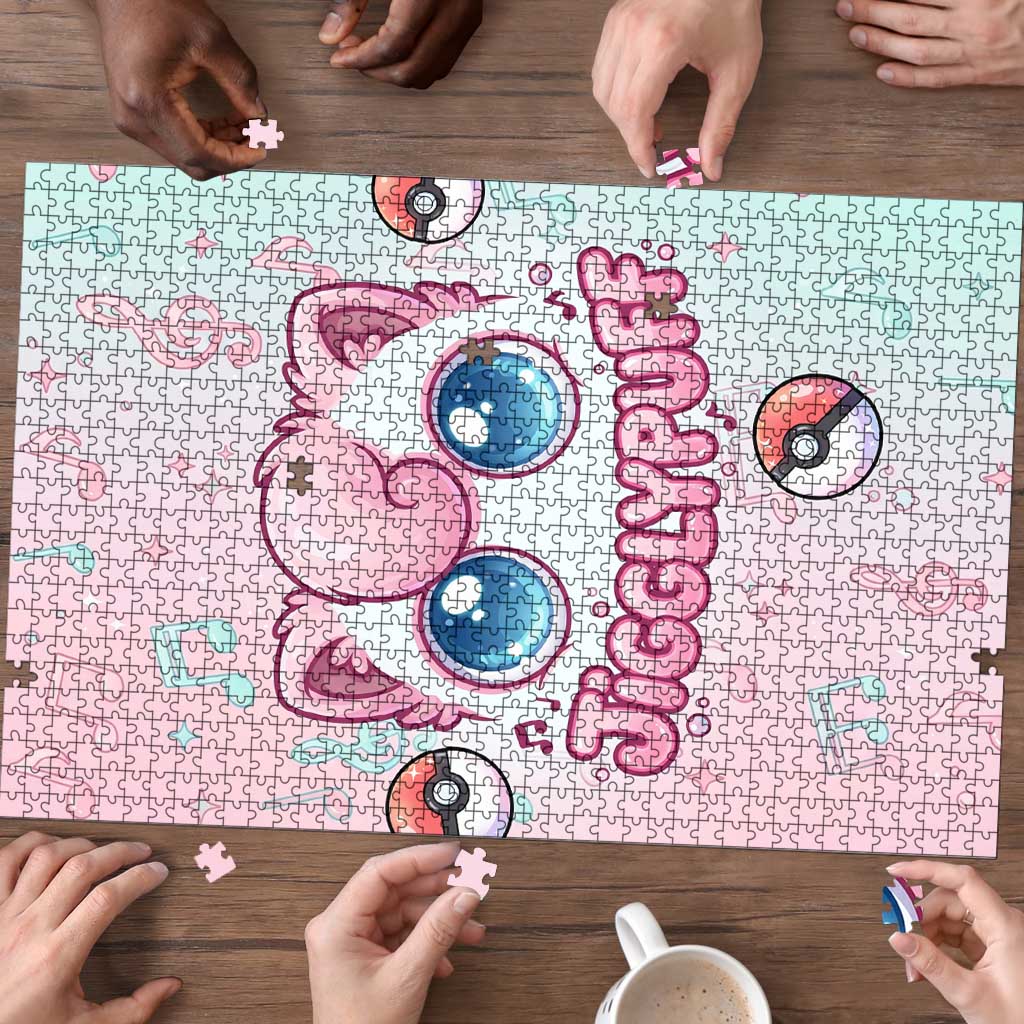 Jigglypuff Puzzle Pastel Melody Pop Art