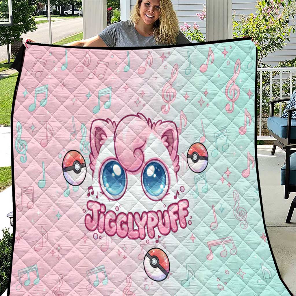 Jigglypuff Quilt Pastel Melody Pop Art