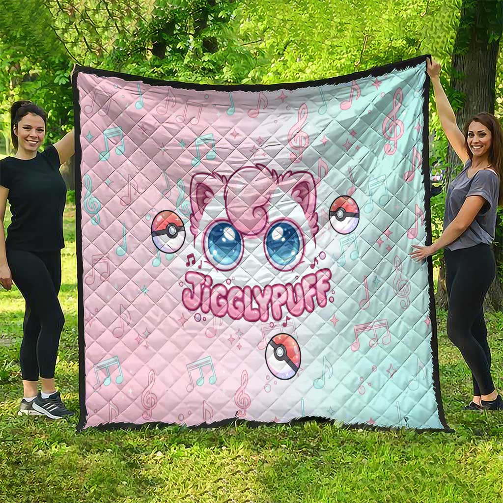 Jigglypuff Quilt Pastel Melody Pop Art