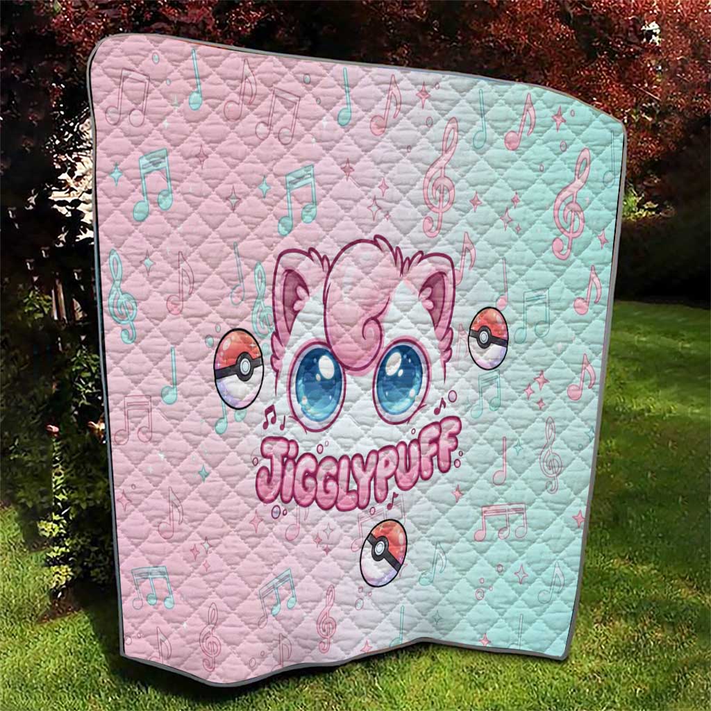 Jigglypuff Quilt Pastel Melody Pop Art
