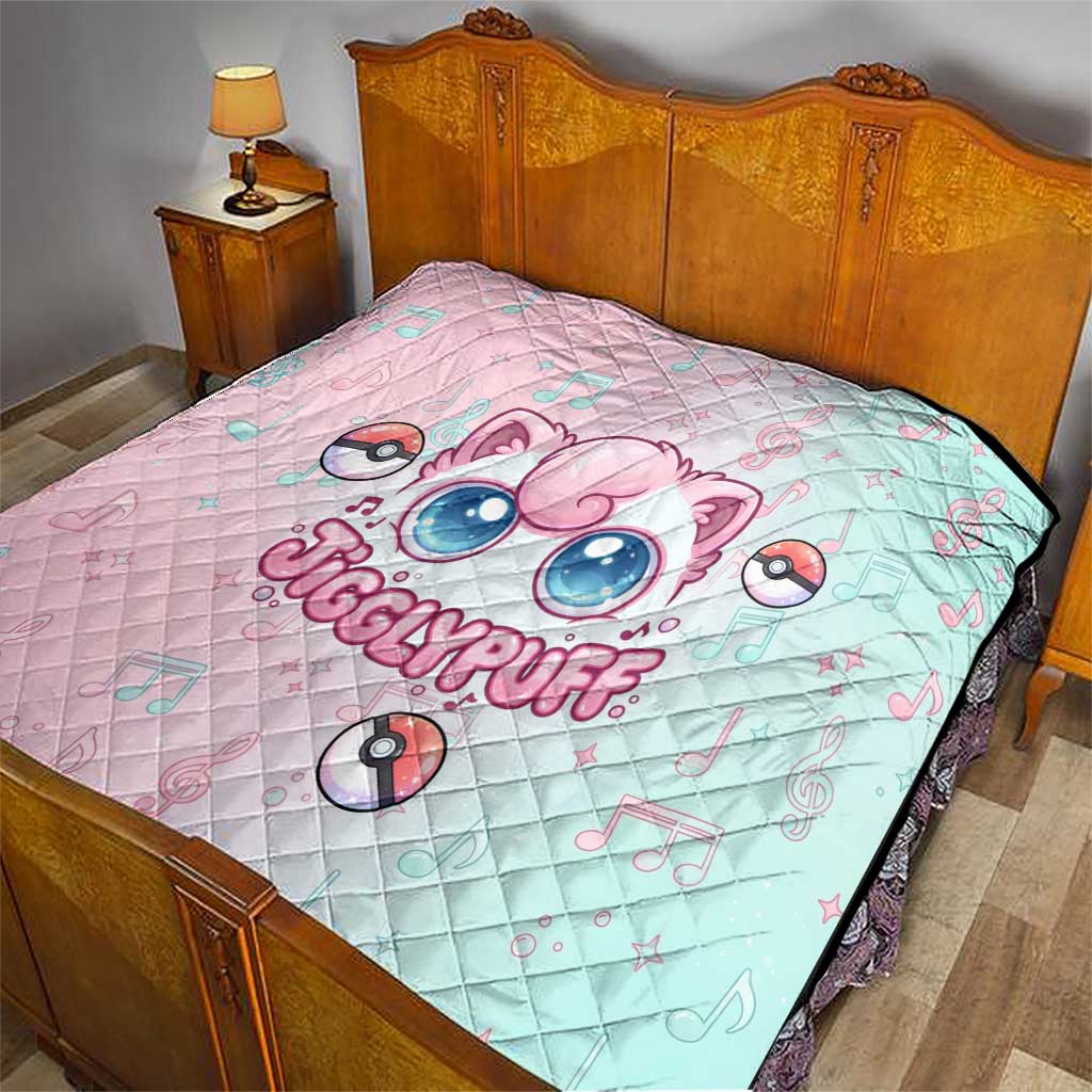 Jigglypuff Quilt Pastel Melody Pop Art