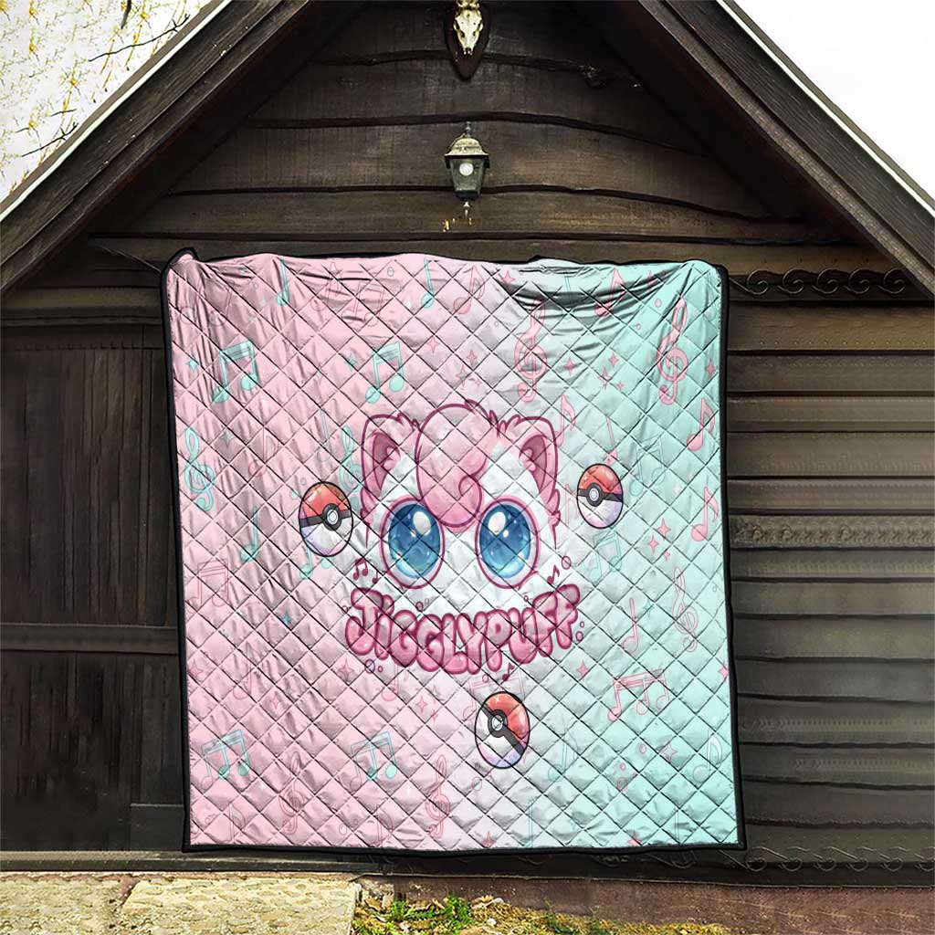 Jigglypuff Quilt Pastel Melody Pop Art