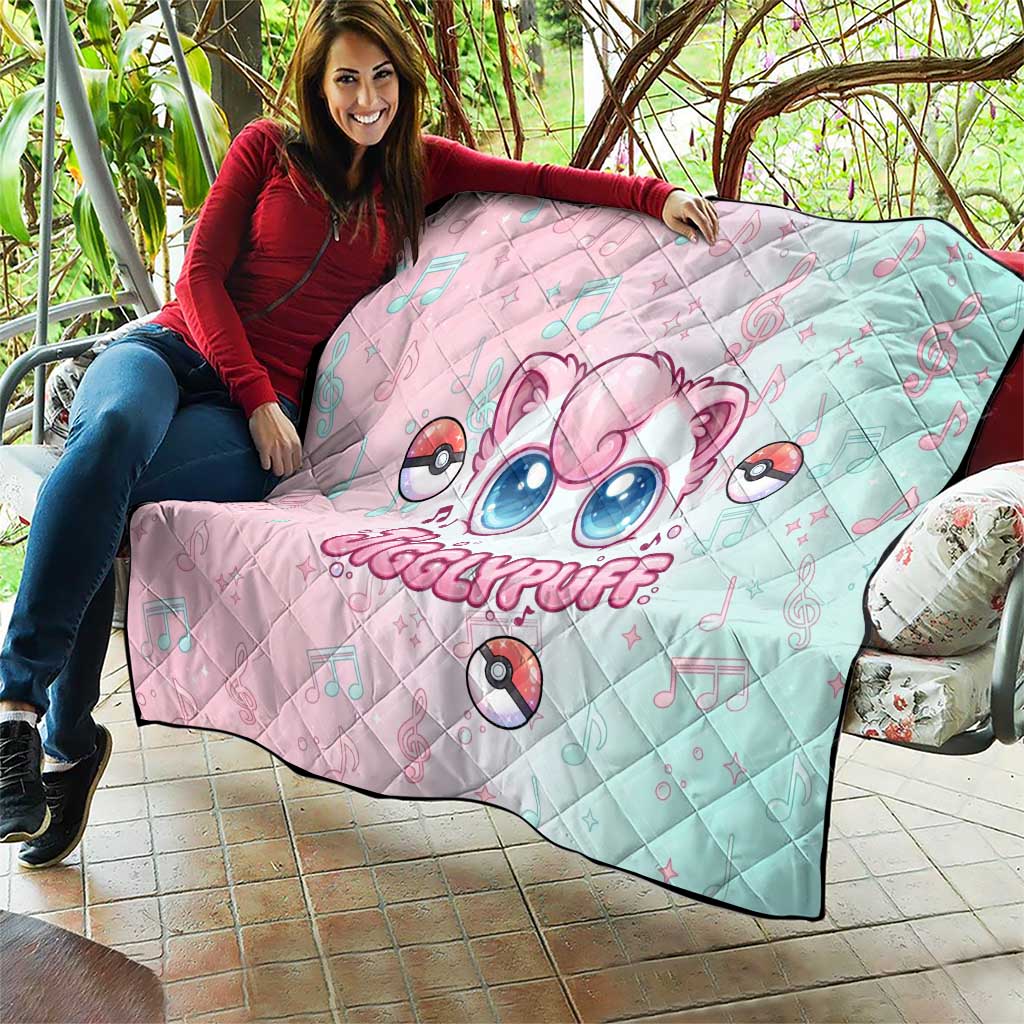 Jigglypuff Quilt Pastel Melody Pop Art